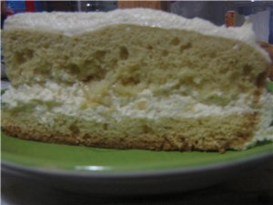 Ананасовый торт с орехами