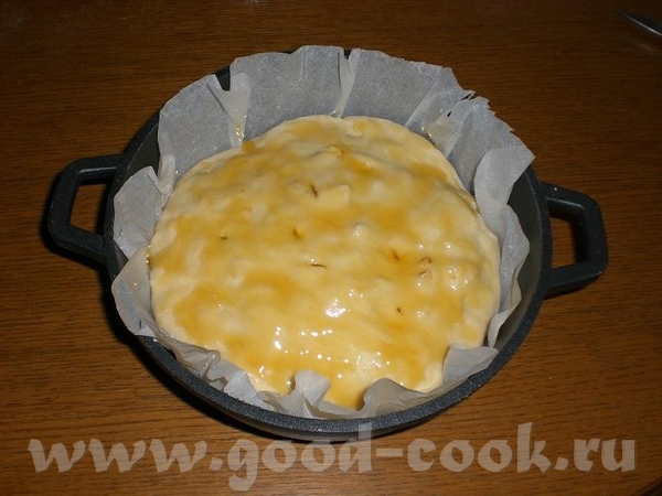 Кугель (Кугл) с яблоками (антоновкой) - 4