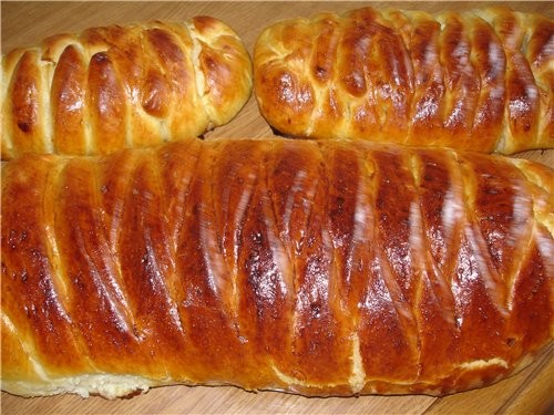 Кулебяки с капустой и яблоками
