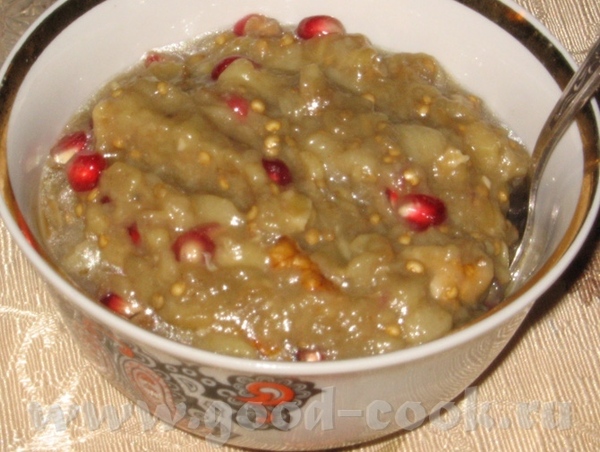 Cалат из печеных баклажанов, грецких орехов и граната (рецепт от из ее ЖЖ (правда у автора указана... - 2