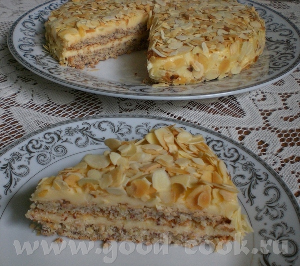 Schwedische Mandeltorte    (  IKEA) Essen und Trinken 8/08 erfasst...