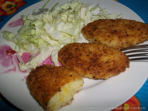 пшённые котлеты с овощами