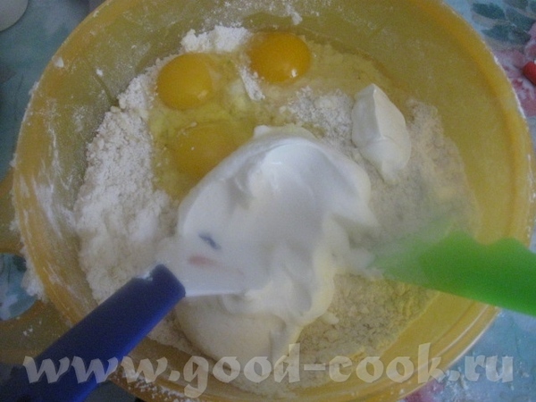 Пока печень маринуется, приготовим тесто для пирога - 4