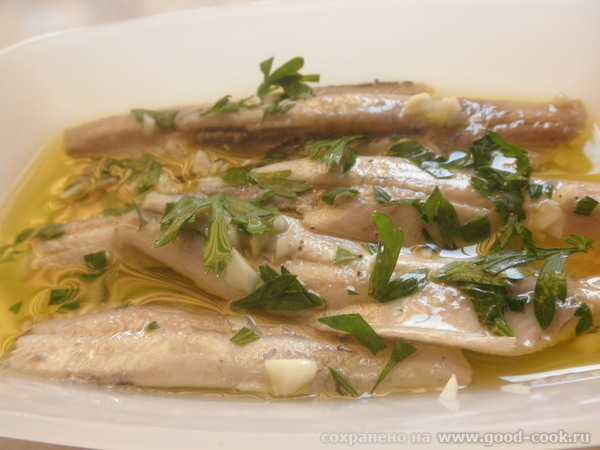 Boquerones en vinagre/Килька,мойва, хамса в уксусе