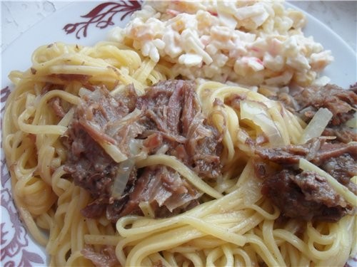 А еще у нас был тортик Коржи пакупные, крем (сгущенка+масло), и шоколадная глазурь+мармелад А также... - 3