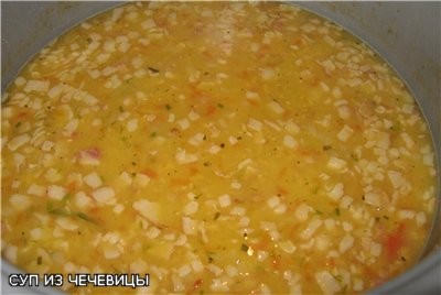 Сварила очень вкусный суп из красной чечевицы