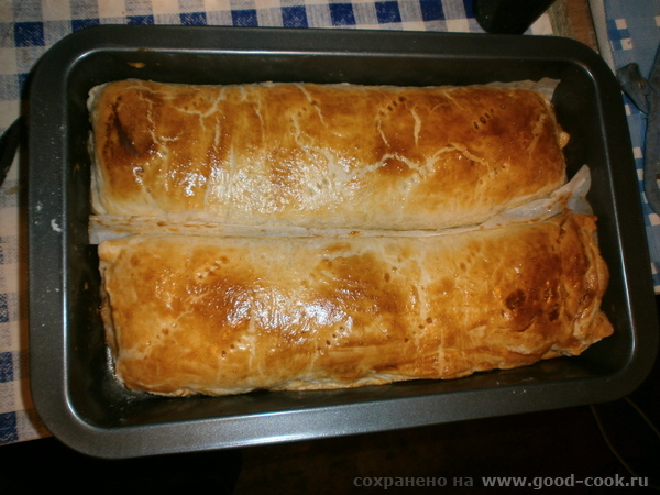 Слоёный пирог с баклажанами и мясом 2