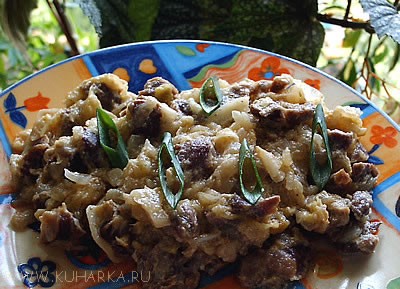 "КУРИНЫЕ ПУПКИ С КАПУСТОЙ"