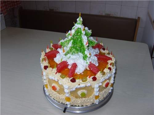 Вот еще мой один тортик "ЁЛКА", сделан на Новый год