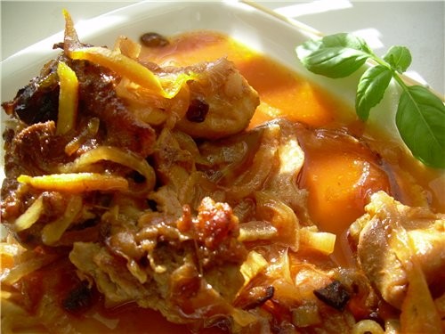 Tajine de lapin а l’orange Тажин из кролика с апельсинами - 2