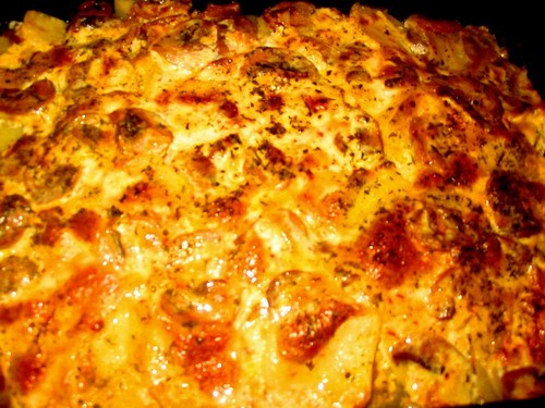 курицу в сливочном соусе с тушеной капустой и рулетик из говядины в кляре запеканка из судака, морк... - 3