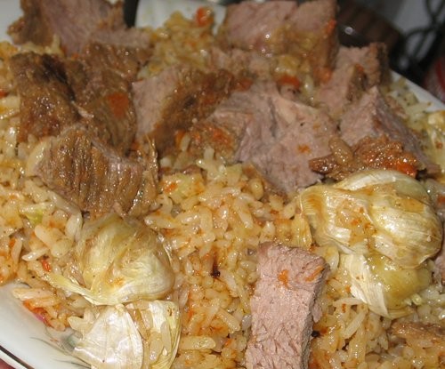 Это покупная бастурма и шейка (это блюдо делает моя мама, так что рецепт не просите, сама не знаю )... - 4