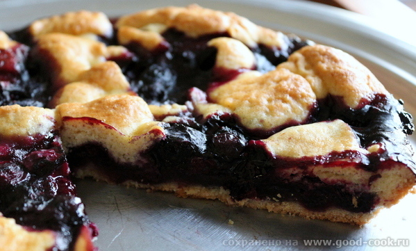 Fresh Blueberry Pie (Пирог со свежей черникой).