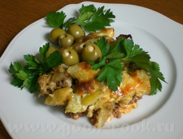 Ьberbackene Gemьsepfanne mit Hackfleisch Запеканка с овощами и мясным фаршем Мясной фарш – 500г (50... - 2