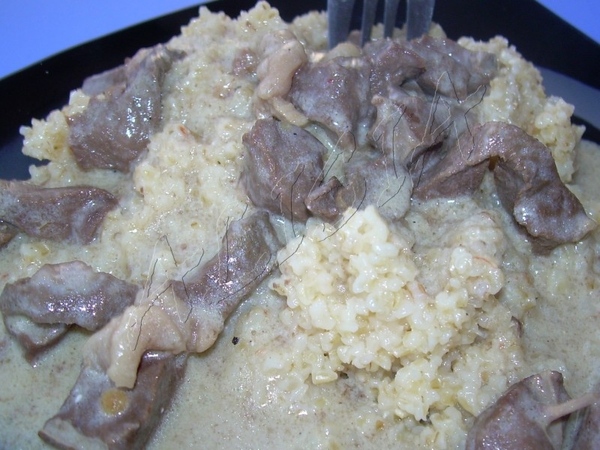 ПШЕНИЧНАЯ КАША СО СЛИВОЧНЫМ СОУСОМ ИЗ СЕРДЦА 1,1/2 ст - 2