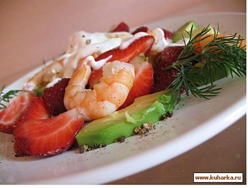 салат с гранатом Салат с креветками и клубникой Салат с кукурузой Салат с семгой и овощами салат с... - 2