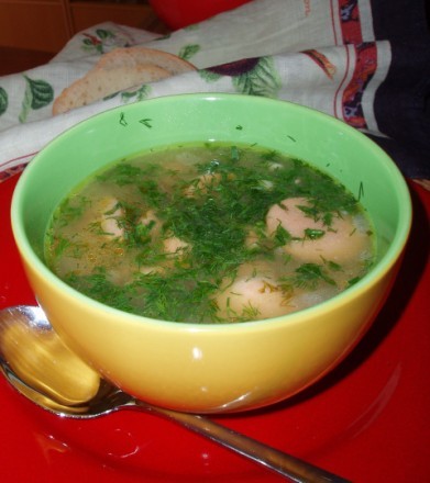 А вот то что осталось от вкуснючего супчика