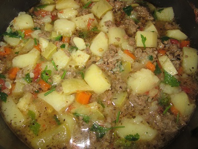 овощи с фаршем