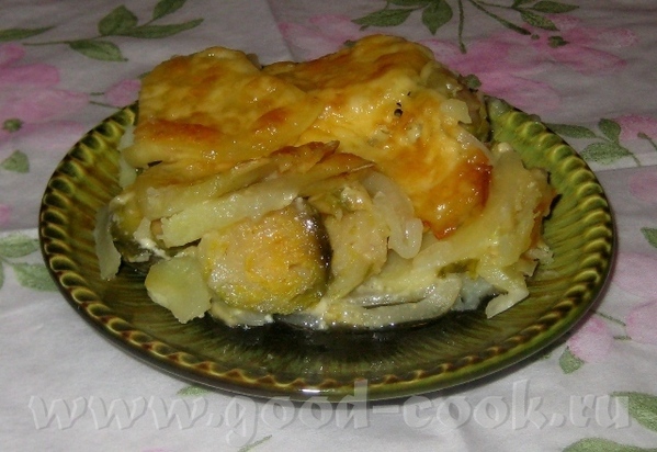 Запеканка из картошки с брюссельской капустой Брюссельскую капусту отварить до полуготовности (мину... - 2