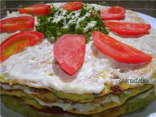 , несу огромное спасибо за очень вкусный и быстрый в приготовлении КАБАЧКОВЫЙ ТОРТ Нам всем он очен...
