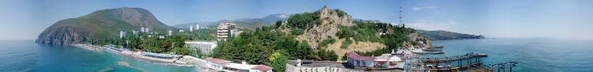Партенит (Крым ,Алушта) посёлок у подножья Медведь горы(Аю-Даг)