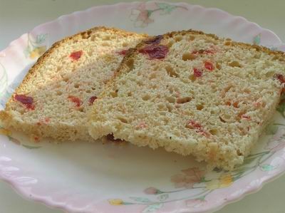 Затем испекла манный кекс с малиной, от , с роз - 2
