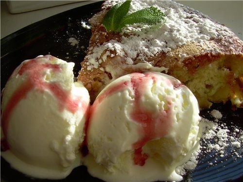 Яблочный пирог с Фисташками и Пломбиром - 3