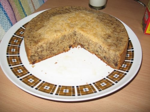 С утра уже приготовила кекс