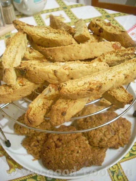 Овсяное печенье с сушёной вишней Рассыпчатые бискотти с орехами - 2