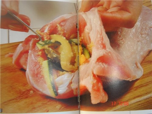 Мясо,фаршированное овощами - 2