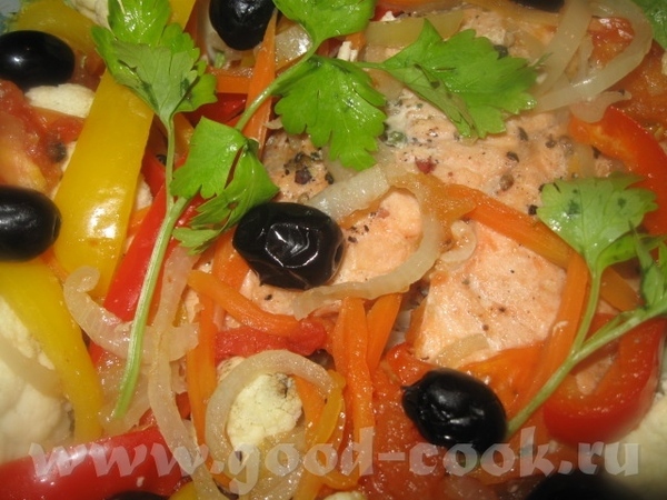 СЁМГА С ОВОЩАМИ, ПРИГОТОВЛЕННАЯ В МИКРОПЛЮСЕ Вкусное, нежное, сочное и полезное блюдо