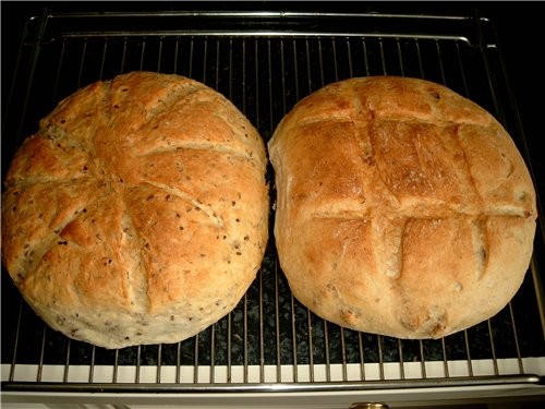 КАРТОФЕЛЬНО-ОРЕХОВЫЙ ХЛЕБ - KARTOFFEL-WALNUSS-BROT вариант 2, с льняными семенами - 2