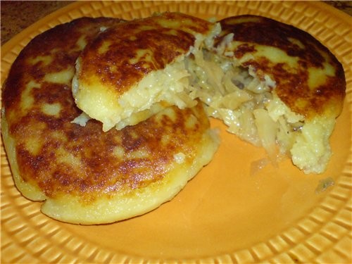 Картофельные блинчики(пирожки) с капусткой и грибами 6-7 средней велечины картошки(отварить в мунди... - 2