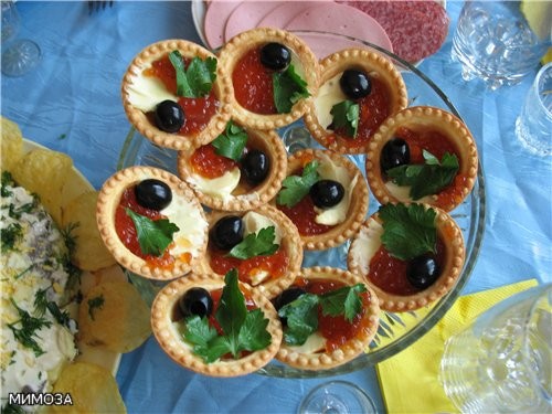 ТАРТАЛЕТКИ С ИКРОЙ Сами тарталетки покупные