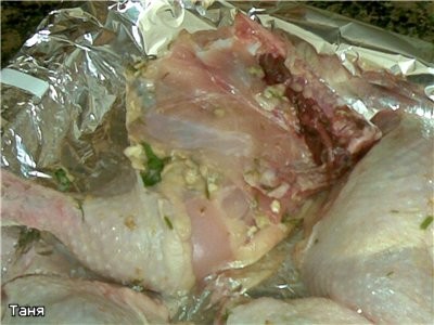 Куриные окорочка,фаршированные мацой и орехами Идею фарширования мацой с орехами взяла у Люси с это... - 3