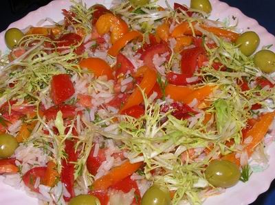 Салат с рисом Нарезать 2 шт
