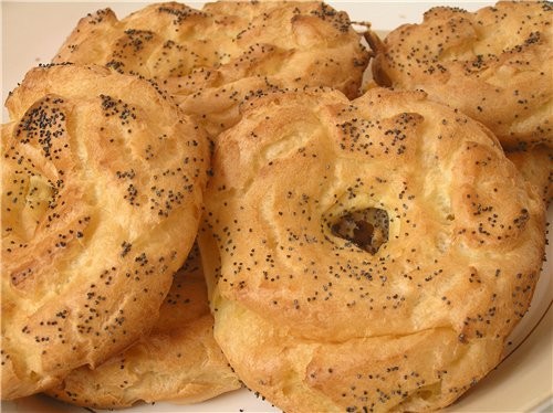 Заварные бублики с маком