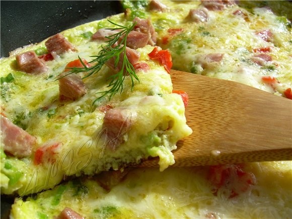      /Frittata au jambon et aux fines herbes/  2-3   ... - 2