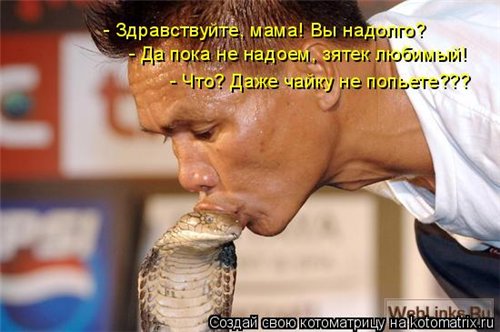 Ну уж очень подходит к этой теме, хотя и не анекдот: