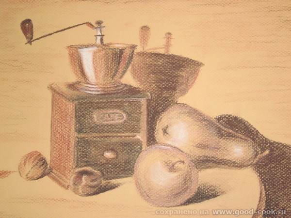 а4, сангина и уголь