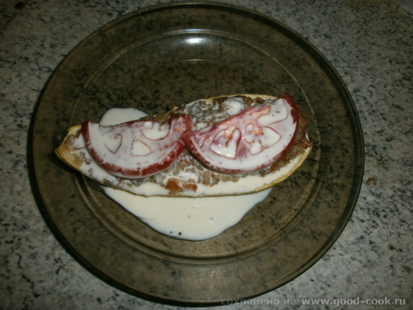 Лодочки из кабачка