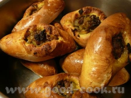 у вот, наконец готовы мои расстегайчики с куриной печенкой - 6