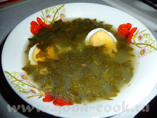 Щи зеленые Салат из кальмаров