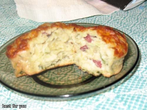 КАРТОФЕЛЬНЫЕ МАФИНЫ С СЫРОМ 2 яйца, 300 г картошки, 1ч - 2