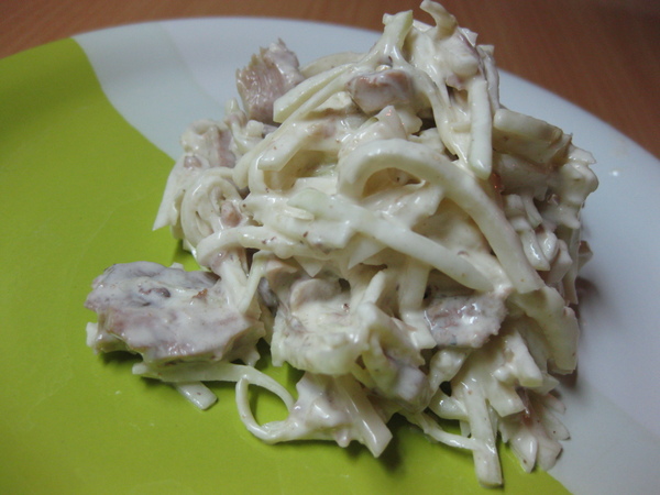 Овощной салат с индейкой