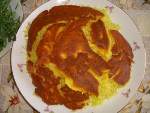 Сюзме аш или откидной плов(в газане) (азербайджанская кухня)
