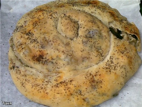 Хлебный кругляш с баклажаном и сыром Тесто и приготовление такое же,как здесь - 2