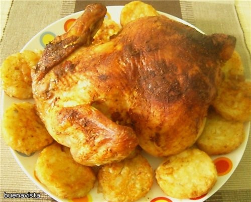 КУРИЦА МЕДОВО-ГОРЧИЧНАЯ, ЗАПЕЧЕННАЯ С КАРТОФЕЛЕМ от овощной суп Арабский салат