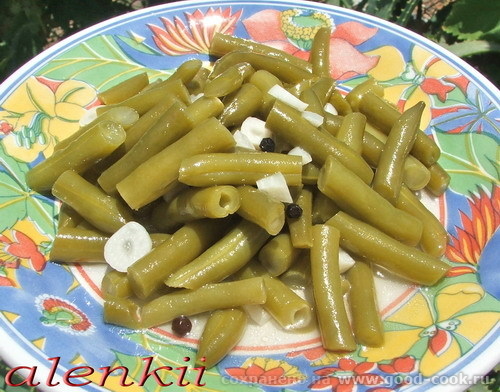 МАРИНОВАННАЯ ЗЕЛЕНАЯ СТРУЧКОВАЯ ФАСОЛЬ САЛАТ ИЗ МАРИНОВАННОЙ ЗЕЛЕНОЙ СТРУЧКОВОЙ ФАСОЛИ ЖЕЛЕЙНЫЙ ДЕС...