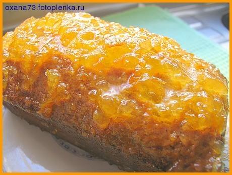 Кекс с апельсиновым джемом и маком